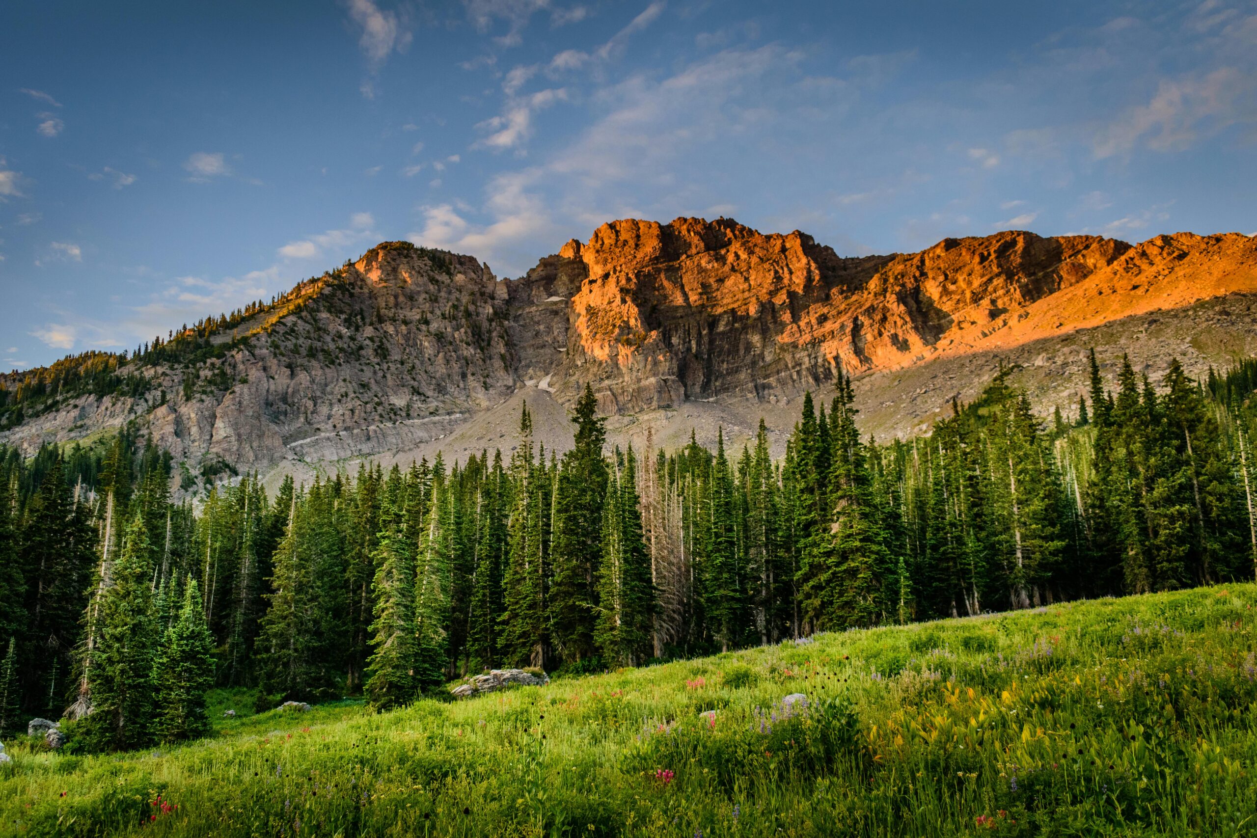 Scenic mountain-scape in Provo, Utah